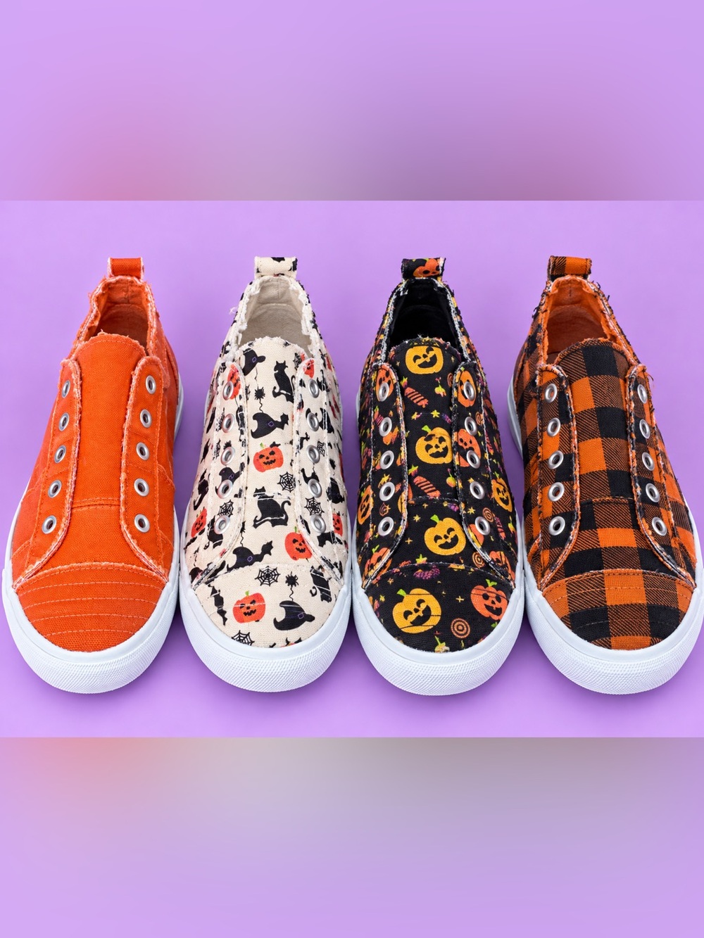 Corkys Babalu Bright Orange Canvas Slip-On Women’s Size 10 Sneakers NIB - Picture 14 of 14